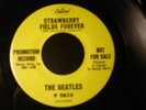 THE BEATLES PENNY LANE PROMO 45 RECORD STRAWBERRY FIELDS FOREVER