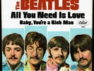 ORIGINAL 1967 U.S. BEATLES 'ALL YOU NEED IS LOVE' E/C PICTURE SLEEVE & 45 RECORD