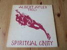 Albert Ayler Trio Spiritual Unity LP 1965 US ESP-Disk ESP 1002 Mono Ear VG+/VG+