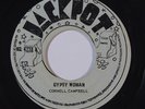 Reggae 45 CORNELL CAMPBELL Gypsy Woman/Never Let Me Go on Jackpot
