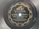 Henry King - 78 RPM Victor - April In Paris Fox Trot - R12A