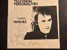 Television Personalities Three Wishes 45 rpm autographed by Daniel Treacy