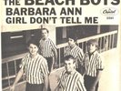 THE BEACH BOYS-PICTURE SLEEVE + 45--(BARBARA ANN)--PS--PIC--SLV