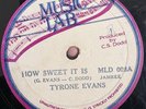 TYRONE EVANS HOW SWEET IT IS MUSIC LAB COLLECTORS LOVERS ROOTS REGGAE 10” Orig E