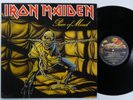 IRON MAIDEN Piece Of Mind CAPITOL LP VG+ with merch insert x