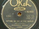 MISSISSIPPI SHEIKS Sitting On Top of the World  OKEH 8784 VINTAGE PRE-WAR 78 RPM