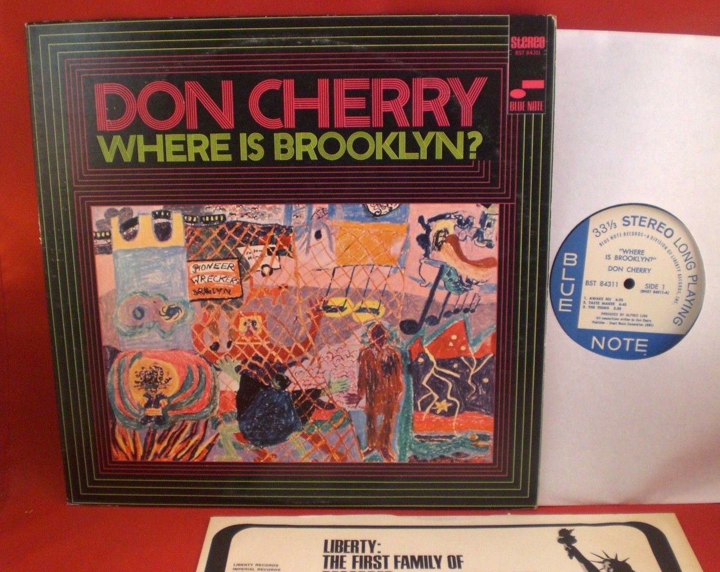 DON CHERRY : Where is Brooklyn? (Blue Note BST 84311) 1969 Orig Avant Jazz LP