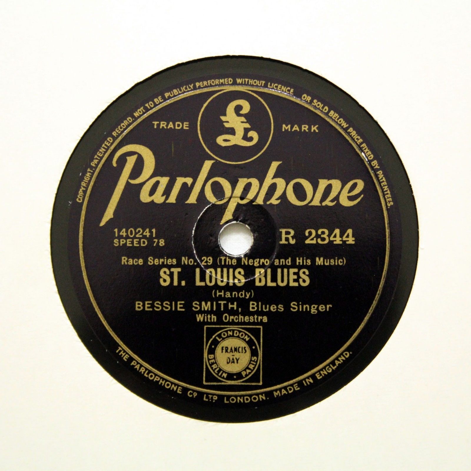 popsike.com - SMITH (Louis Armstrong) "St. Louis Blues" PARLOPHONE R-2344 [78 RPM] - auction details