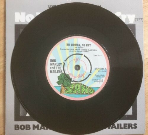 BOB MARLEY & THE WAILERS DJ PROMO - NO WOMAN NO CRY. 1974 ISLAND RECORDS