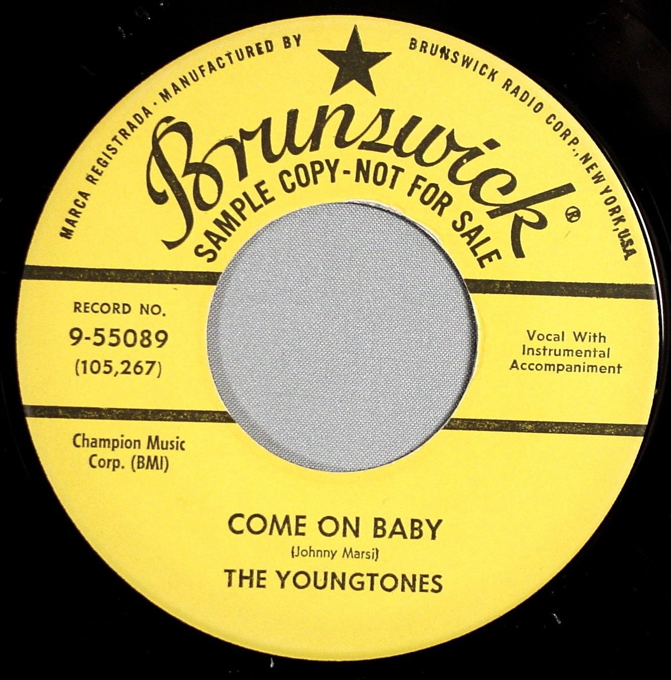 popsike.com - HEAR IT 50's Doo-Wop Promo 45 rpm record The Youngtones ...