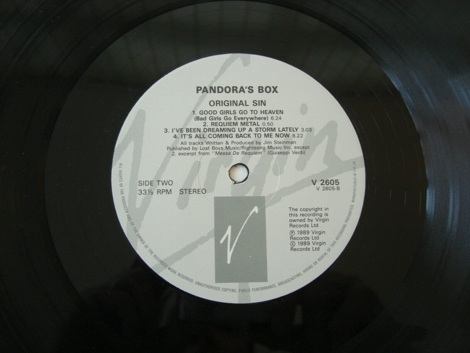 popsike.com Pandora's Box - Original Sin -Jim Steinman Double Album V 2605 Vinyl LP - EX - auction details