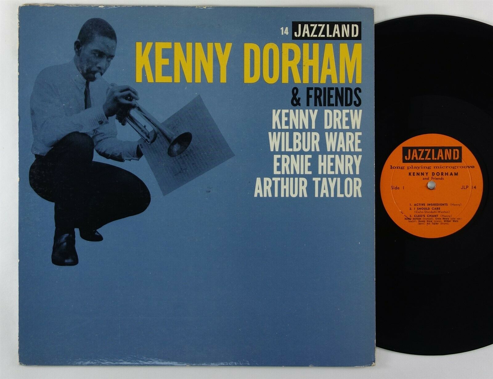 Pic 1 Kenny Dorham "...& Friends" Jazz LP Jazzland 14 Mono DG