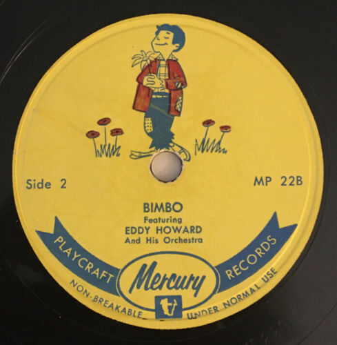 Vintage 1950s Bimbo Happy Birthday Song Eddy Howard