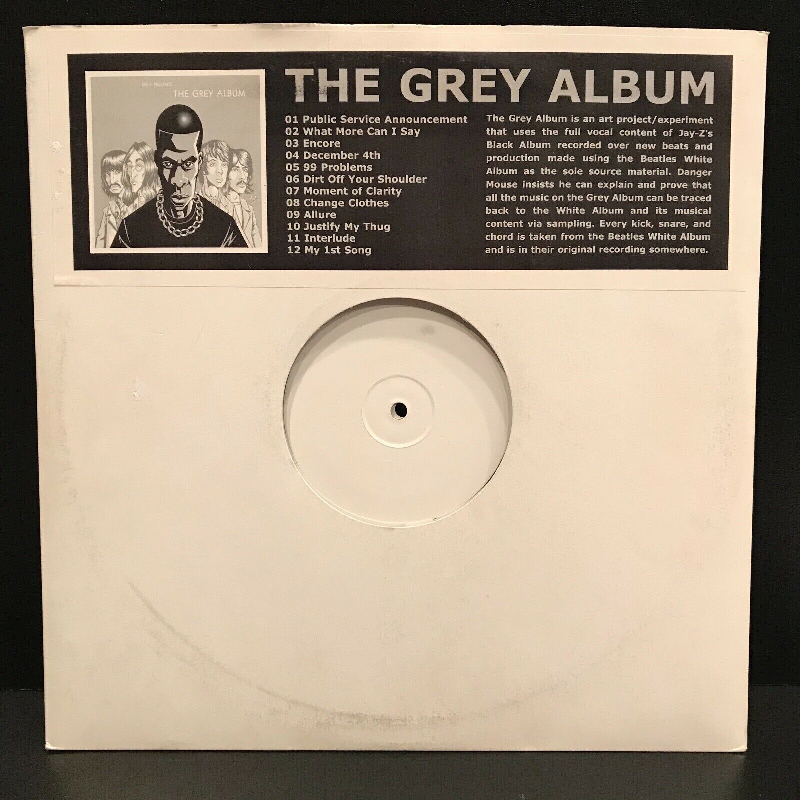 popsike.com Danger Mouse & THE GREY ALBUM Vinyl 2 LP Set White Label 1st Pressing RARE - auction details