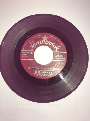 Pic 1 THERE WAS A TIME / Those Were The Good Old Days - Gene Chandler VG+ Canadian