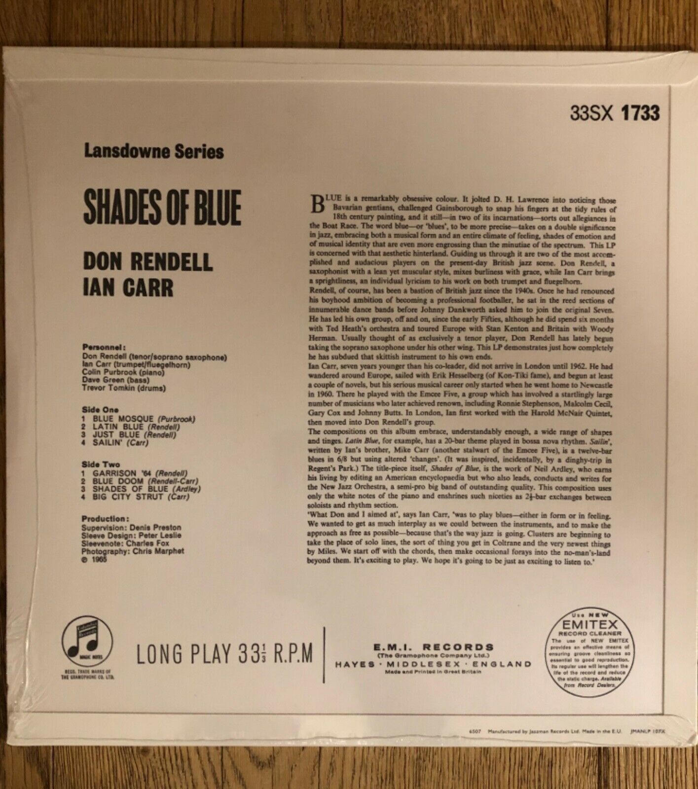 popsike.com - Don Rendell / Ian Carr ‘Shades of Blue’ vinyl LP ...