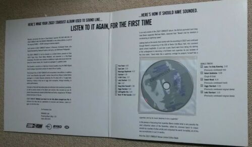 Pic 2 RARE  PROMO  LP & CD David Bowie Ziggy Stardust w/ Press Kit & Unreleased Tracks