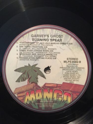 Pic 3 Burning Spear - "Garvey's Ghost" Dub Reggae US LP Mango NM VINYL RARE
