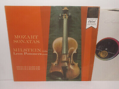 Pic 1 P 8452 Mozart Sonatas For Violin & Piano Nathan Milstein & Leon Pommers