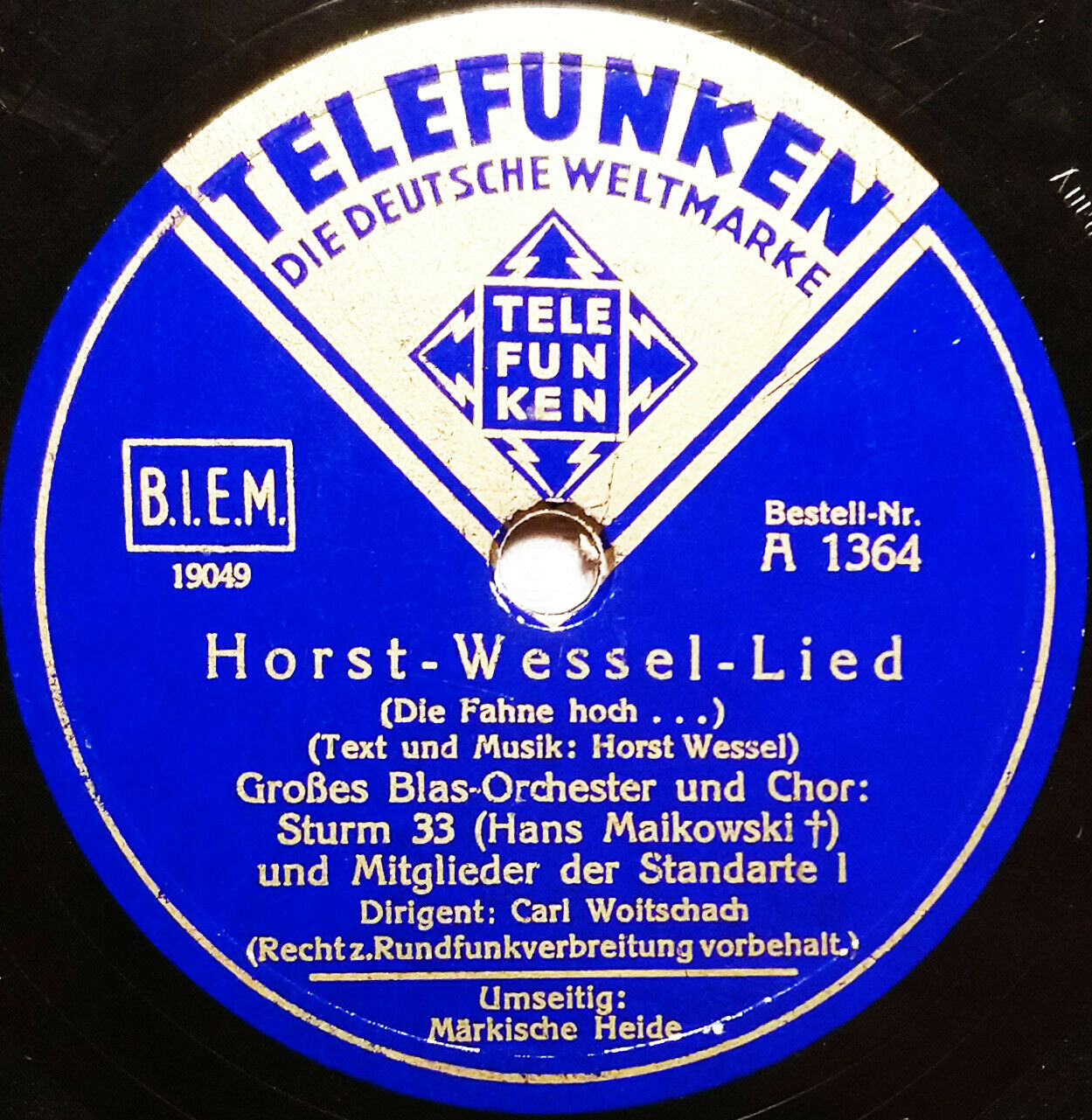popsike.com - HORST WESSEL LIED German WW2 Anthem NSDAP Wehrmacht