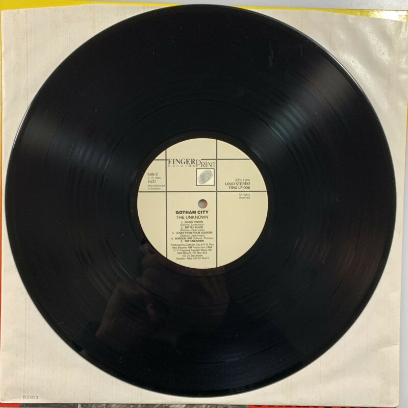 popsike.com - GOTHAM CITY : The Unknown LP 1984 FINGER PRINT RECORDS ...