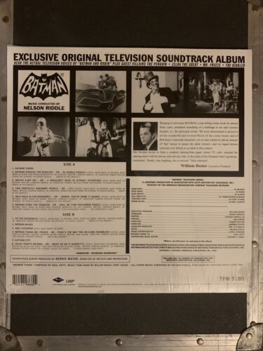 Pic 3 BATMAN EXCLUSIVE ORIGINAL TELEVISION TV SOUNDTRACK Vinyl Record LP   NEW SEALED
