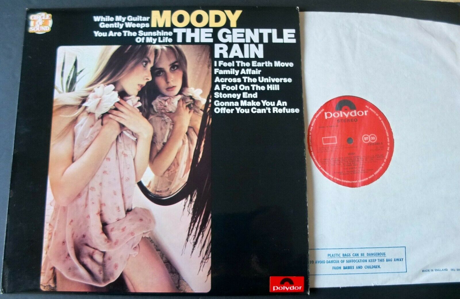 THE GENTLE RAIN MOODY LP POLYDOR (1973) NR MINT HAWKSHAW INGMAN JAZZ FUNK UK