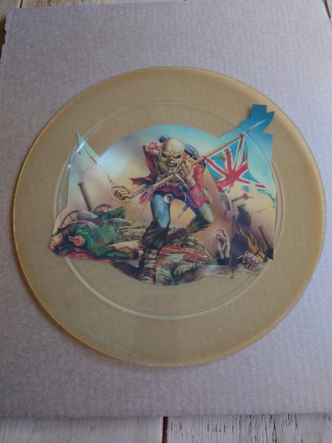 Iron Maiden Uncut picture disc of The Trooper Promo version VERY RARE