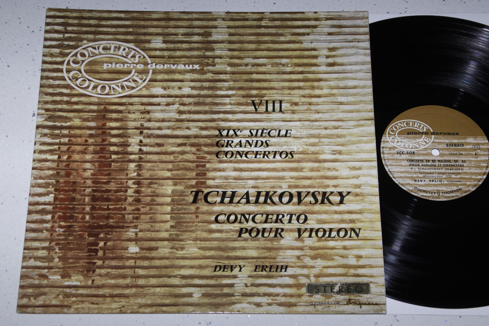 Pic 1 Ducretet Thomson SCC-508 Devy Erlih Tchaikovsky Violin Concerto STEREO ED1 NM