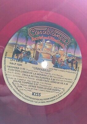 Pic 2 KISS LP UNMASKED  MEXICAN COLOR EDITION 1ST TIME FOR SALE BROWN - RED