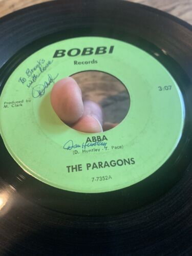 Pic 1 “ABBA” By The Paragons. B/W “Bettter Man Than I”. ORIGINAL Copy, Signed. EX Cond