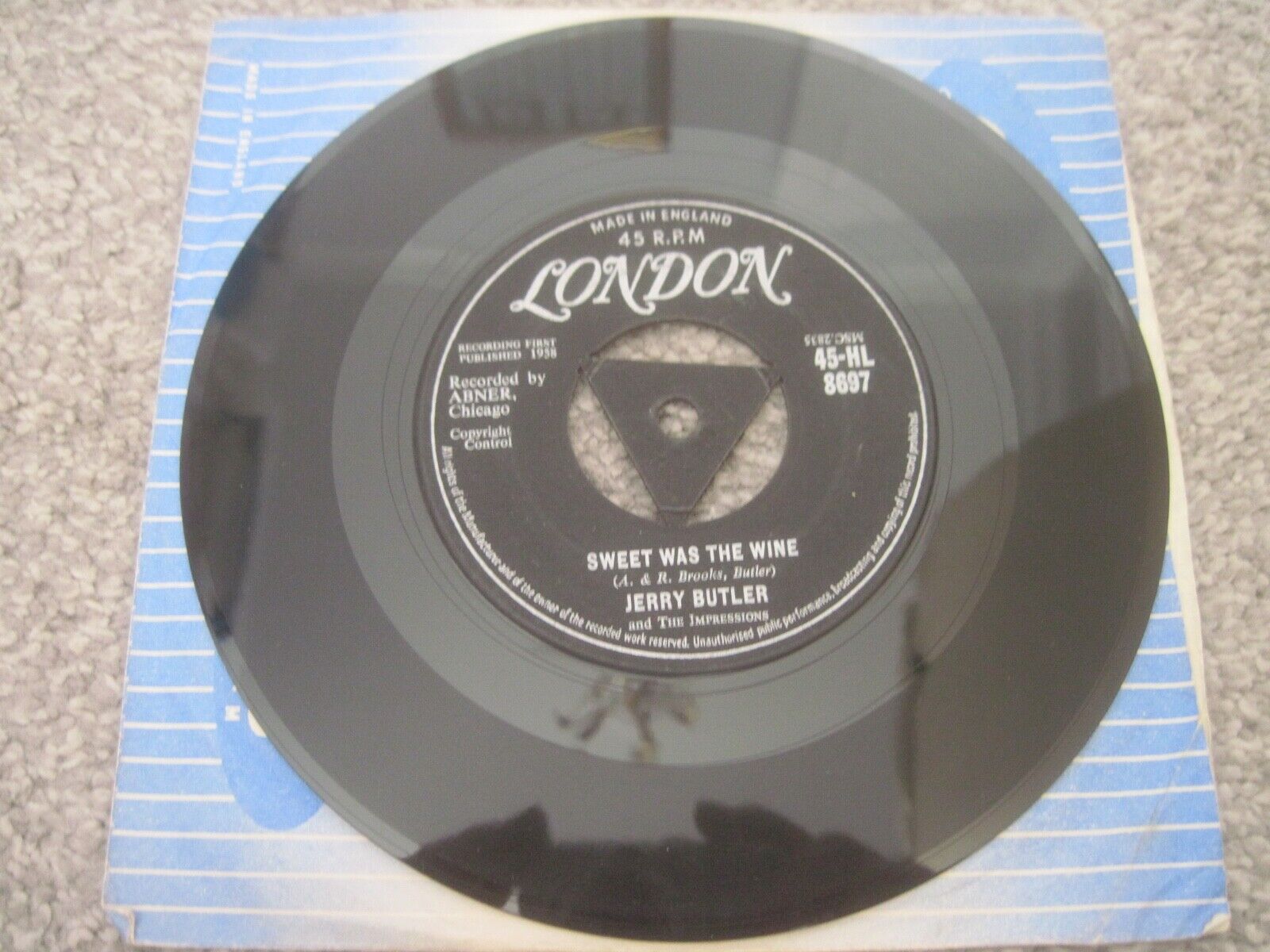 Pic 3 JERRY BUTLER For Your Precious Love  1958  TRI CENTRE LONDON    superb EX