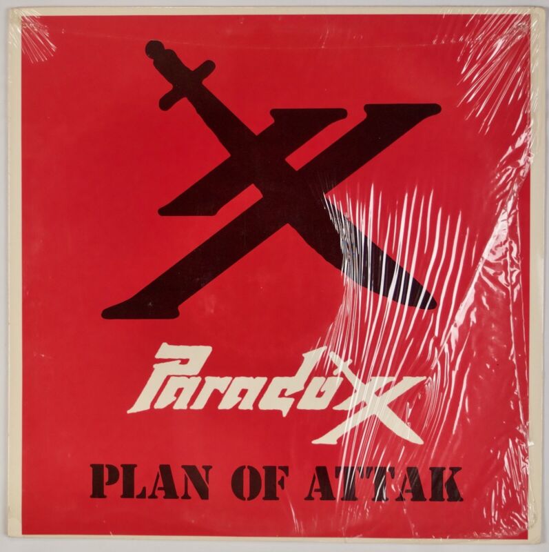 PARADOXX: Plan of Attak US ’85 Silver Fin OG Heavy Metal Grail Private Vinyl LP