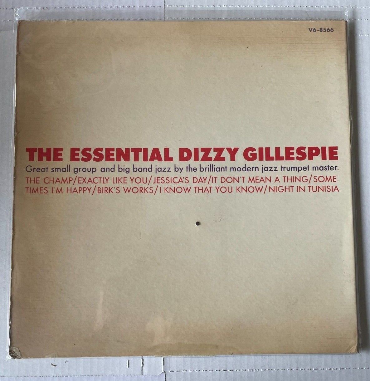 Pic 3 Signed The Essential Dizzy Gillespie Vinyl