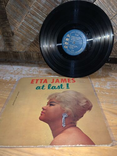 ETTA JAMES Lp AT LAST Original Pressing 1961 MONO Argo Turquoise Label Vinyl