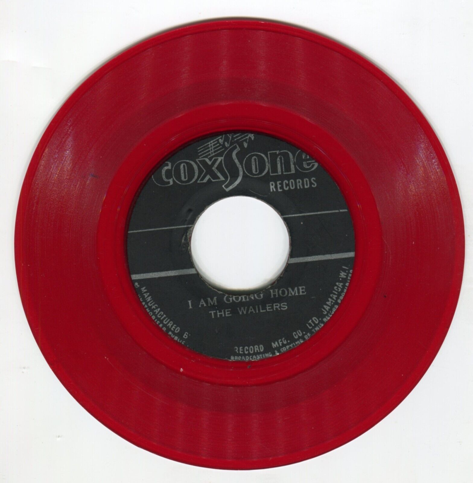Pic 1 The Wailers: Destiny c/w I Am Going Home on JA Coxsone RED vinyl