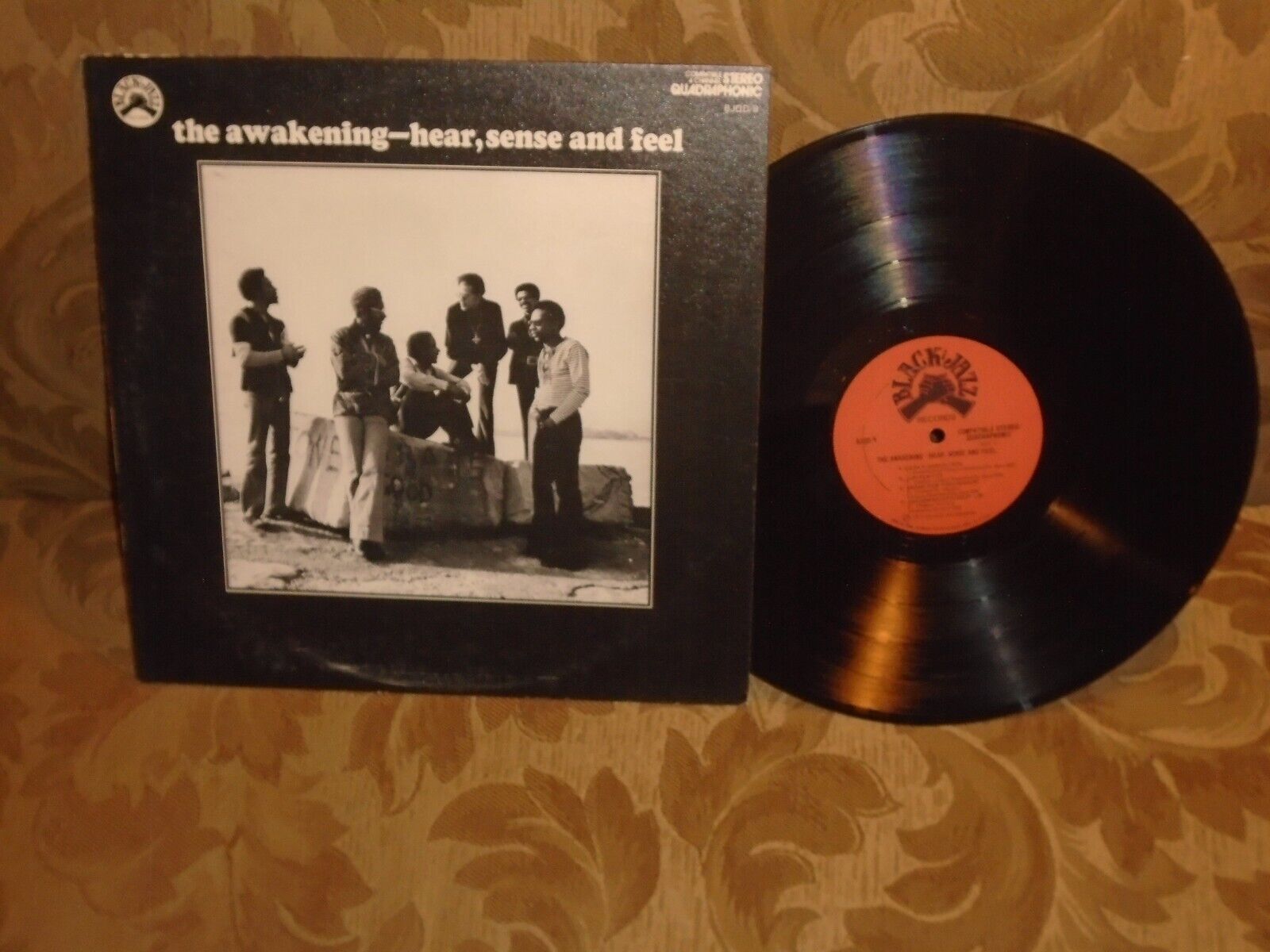 The Awakening Hear, Sense and Feel Black Jazz BJQD/9 ORG pres rare 1972 EX/NM
