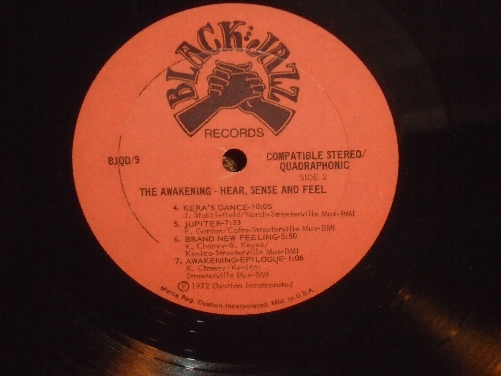 Pic 1 The Awakening Hear, Sense and Feel Black Jazz BJQD/9 ORG pres rare 1972 EX/NM