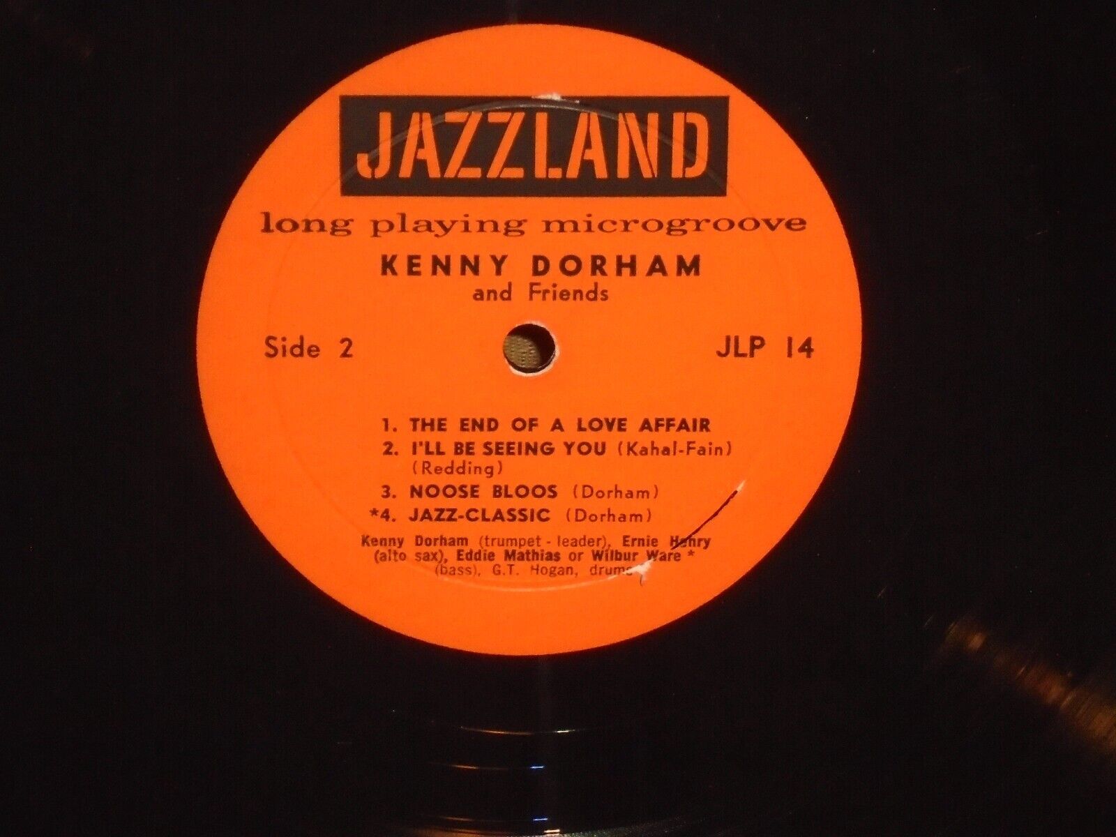 Pic 1 Kenny Dorham &Friends Jazzland 14 MONO ORG Ernie Henry Wilbur Ware Kenny Drew NM