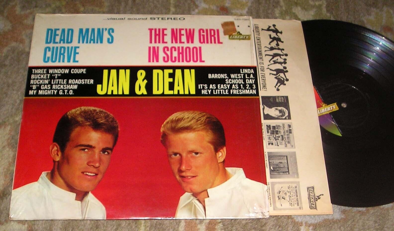 1964 Surf Rock LP - JAN & DEAN "Dead Man's Curve" LIBERTY RECORDS Stereo Shrink