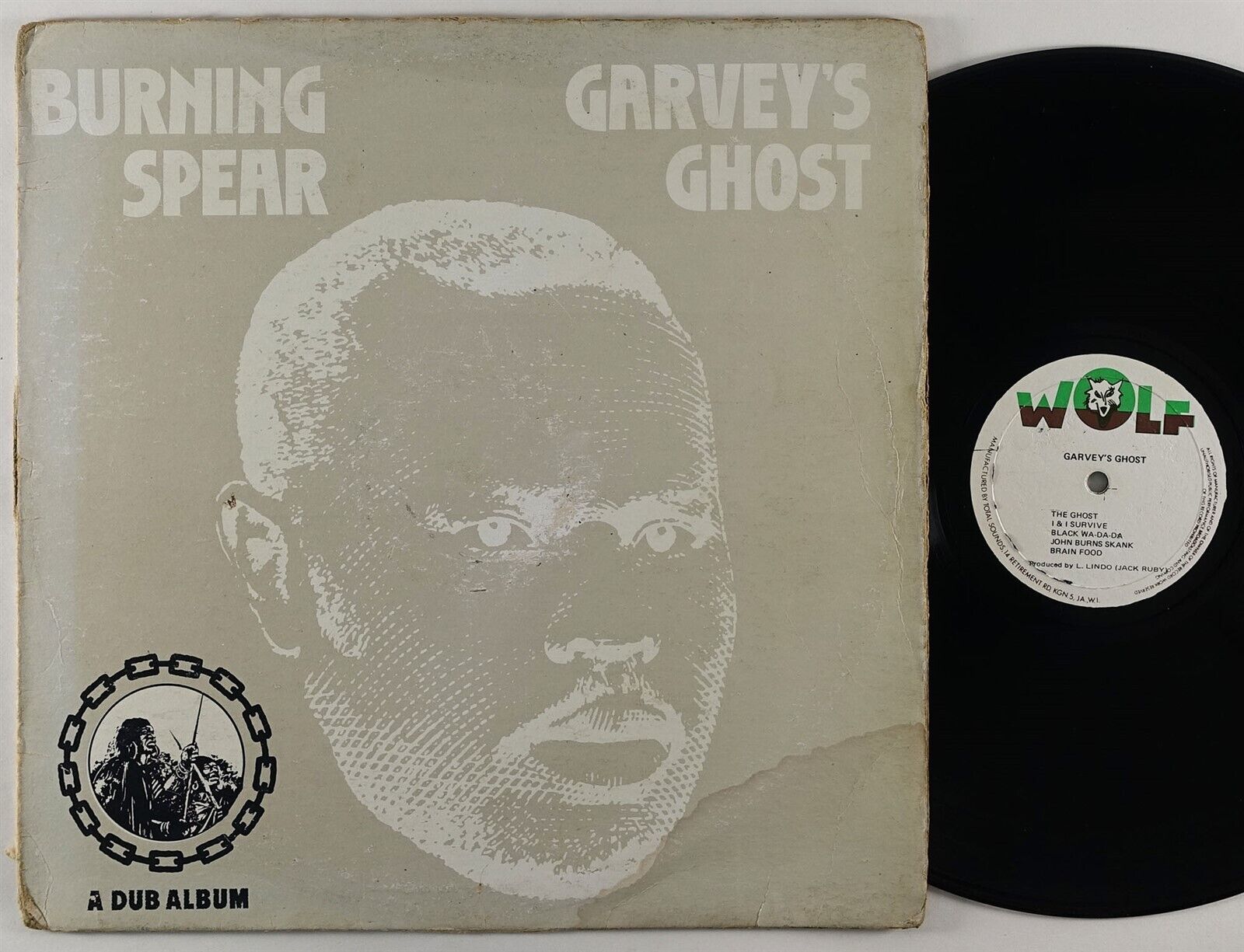 Pic 1 Burning Spear "Garvey's Ghost" Reggae LP Wolf