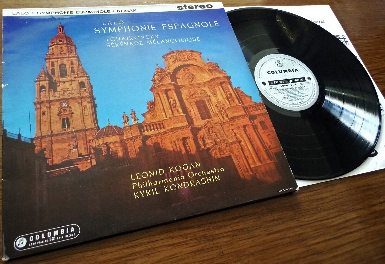 Lalo: Symphonie Espagnole - Leonid Kogan **Columbia SAX 2329 ED1 LP**