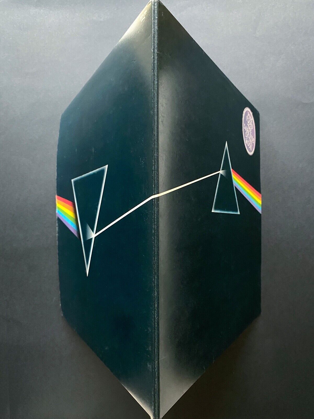 Pic 4 Pink Floyd SOLID BLUE TRIANGLE 1973 1st UK press A2/B2 Dark Side Moon NEAR MINT