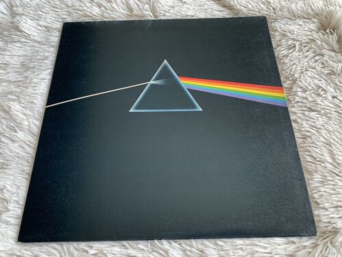 Pic 1 Pink Floyd Dark Side of the Moon UK 1St Press SOLID BLUE TRIANGLE A2B2 *EX+ *TOP