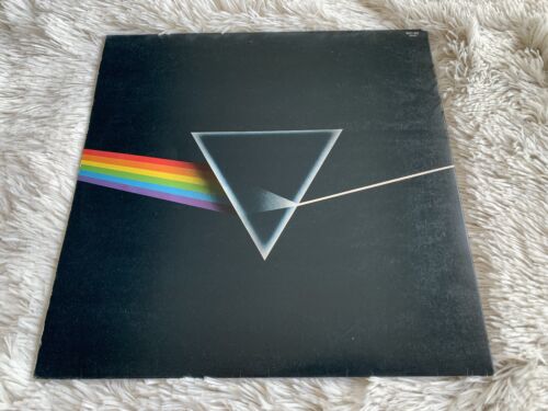 Pic 3 Pink Floyd Dark Side of the Moon UK 1St Press SOLID BLUE TRIANGLE A2B2 *EX+ *TOP