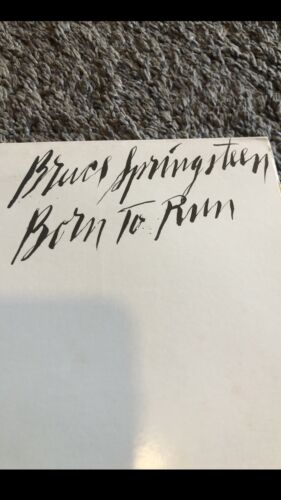 Pic 3 RARE Bruce Springsteen "Born To Run" Advanced Promo Copy Script Cover 1975 VG+