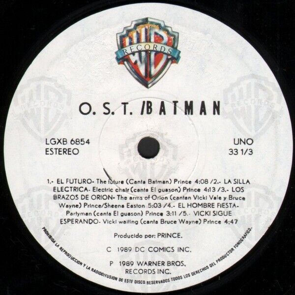 Pic 2 Prince – Batman™ (Original Motion Picture Soundtrack)  12" Promo LP