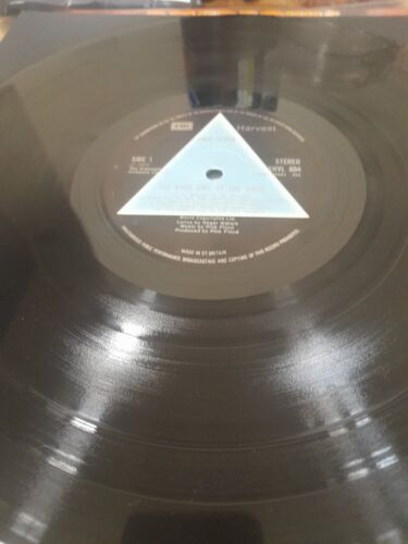 Pic 1 Superb Pink Floyd Dark Side Moon UK Solid Blue 1st Press Vinyl LP 1973 Near Mint