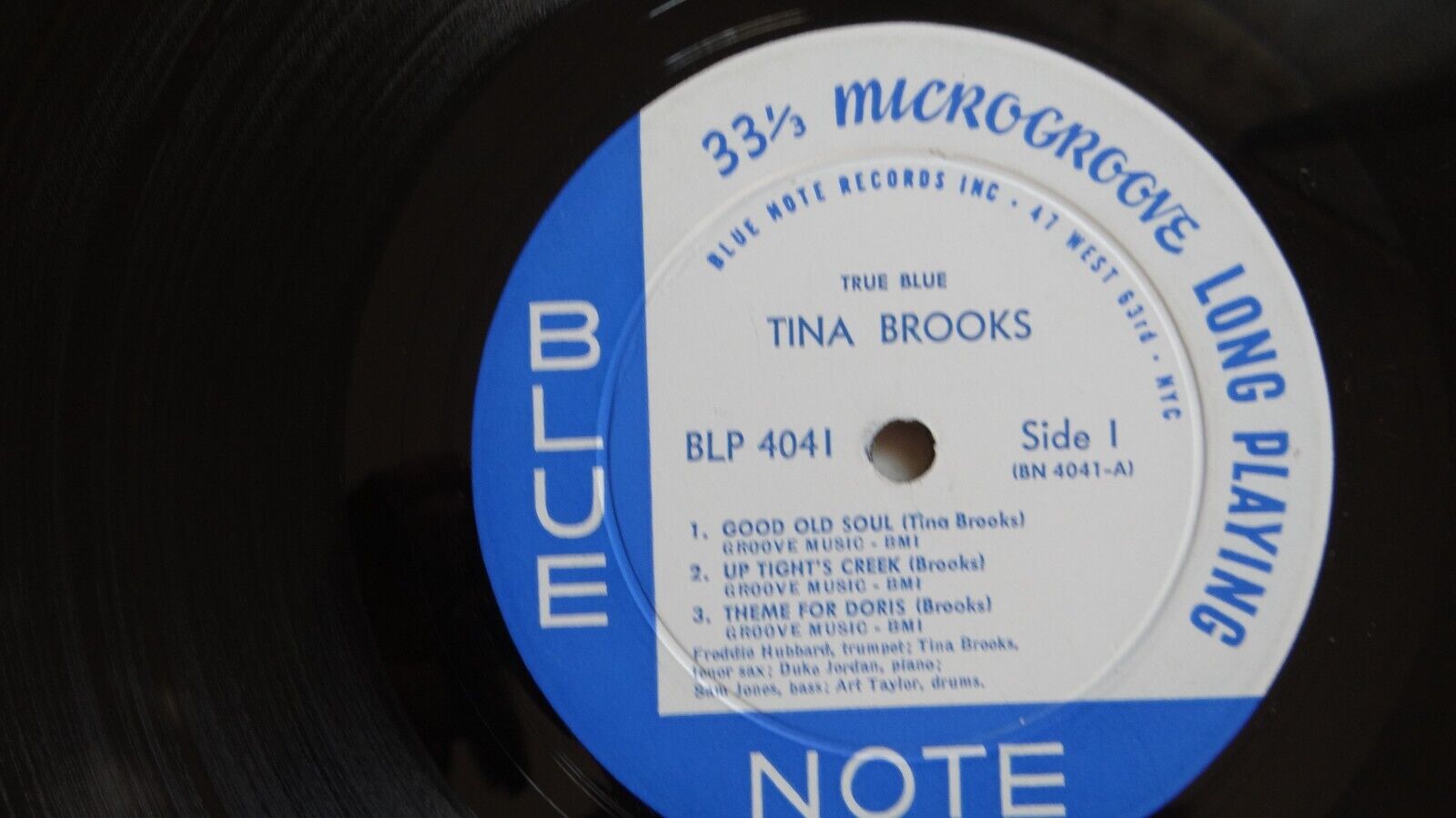 Pic 1 Tina Brooks Blue Note 4041 "True Blue" VG+ Or Better