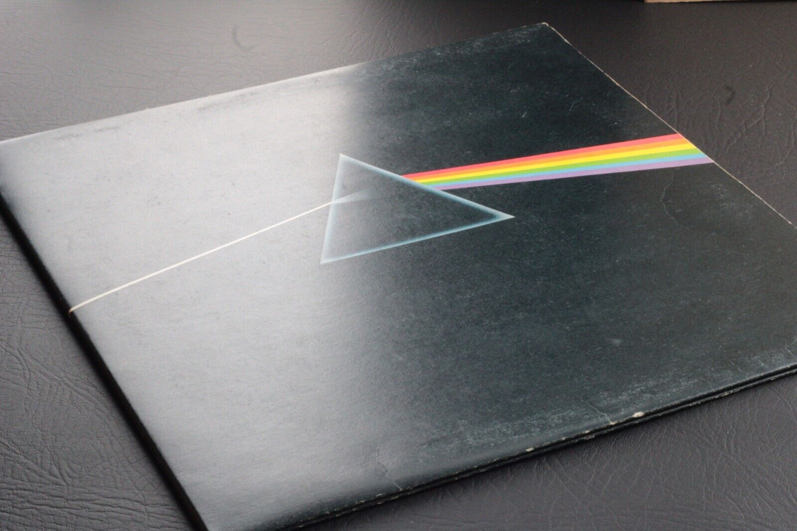 Pic 2 Pink Floyd Dark Side of the Moon * SOLID BLUE TRIANGLE * A2/B2 * UK 1st PRESS *